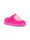 Mia Kids'  Little Girl's Faux Shearling Smile Slippers