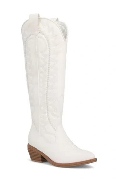 Mia Locklyn Tall Boot In White