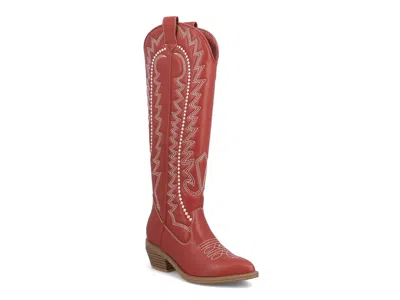Mia Locklyn Western Boot In Red