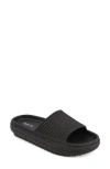 Mia Lexa Platform Slide Sandal In Black