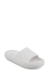 Mia Luvly Slide Sandal In White