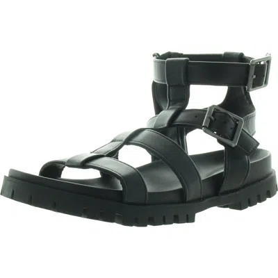 Mia Malissa Womens Strappy Faux Leather Gladiator Sandals In Multi
