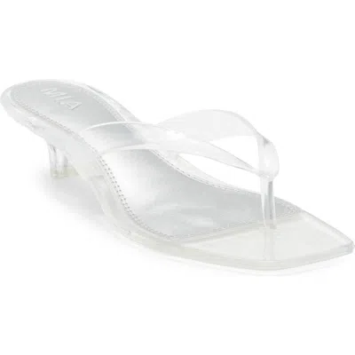 Mia Martinni Slide Sandal In White