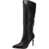 Mia Marysol Womens Faux Leather Crinkle Knee-high Boots In Multi