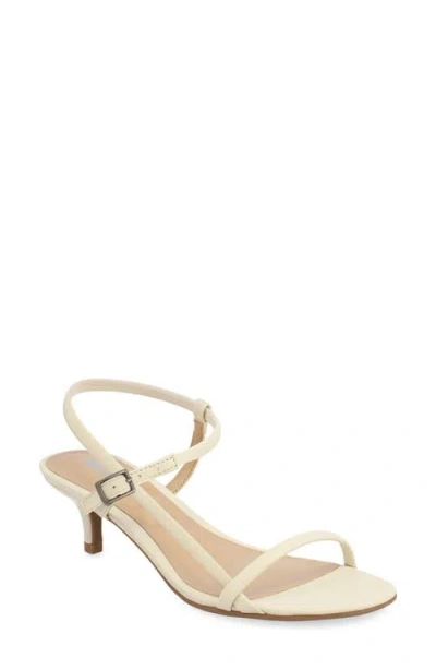 Mia Meleani Ankle Strap Kitten Heel Sandal In Neutral