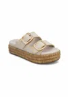 Mia Mieko Two-strap Platform Sandal In Multi