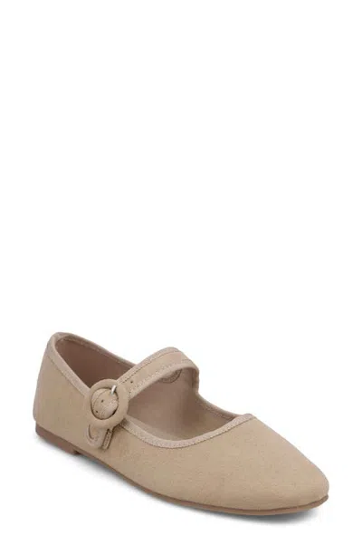 Mia Miya Mary Jane Flat In Neutral