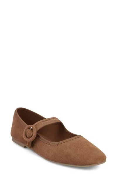 Mia Miya-r Mary Jane Flat In Brown