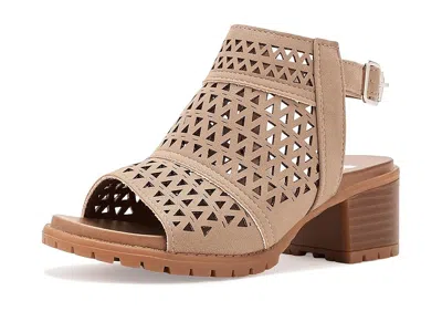 Mia Mollee (little Kid/big Kid) Girls Shoes Stone : 2 Little Kid M, Faux Leather In Gray