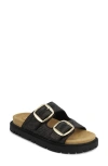 Mia Monica Platform Slide Sandal In Multi