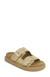 Mia Monica Platform Slide Sandal In Multi
