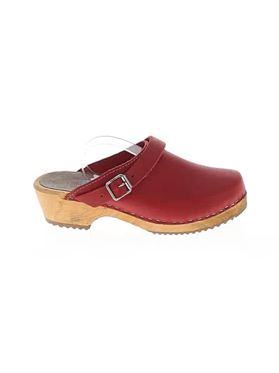 Pre-owned Mia Mule/clog In Red