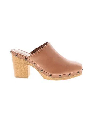 Pre-owned Mia Mule/clog In Tan