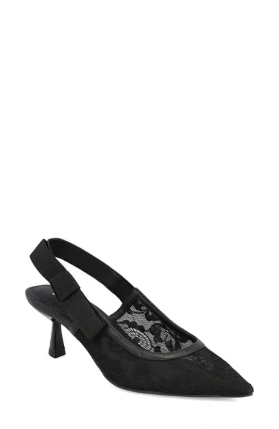 Mia Naida Slingback Pointed Toe Pump In Black