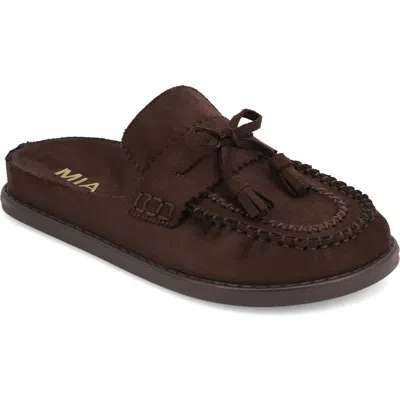 Mia Nesha Tassel Mule In Black