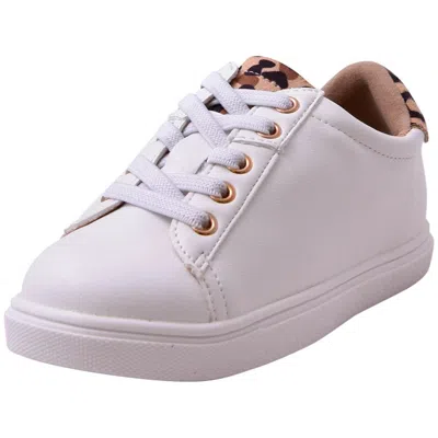 Mia Kids' Neva Sneakers Girls White Jaguar Round Toe Comfort Shoes Htat810