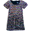 Mia New York Kids' Sequin Party Dress In Purple Multi Sequin