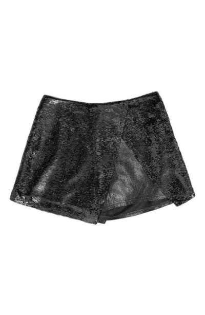 Mia New York Kids' Sequin Skort In Black