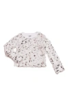 Shop Mia New York Kids' Sequin Texture Sweater In White Silver