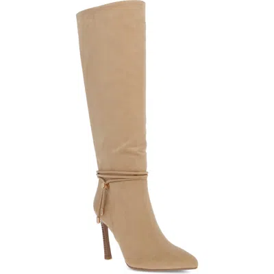 Mia Niko Pointed Toe Knee High Boot In Neutral