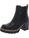 Mia Nilo Womens Faux Leather Pull On Chelsea Boots In Multi