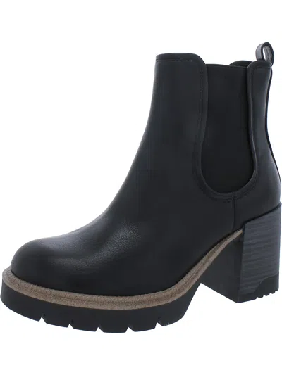 Mia Nilo Womens Faux Leather Pull On Chelsea Boots In Multi