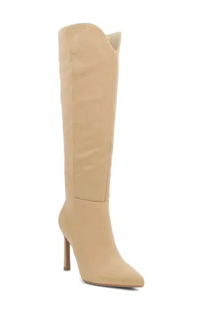 Mia Noel Knee High Boot In Nude