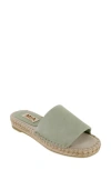 Mia Noveli Espadrille Platform Slide Sandal In Sage