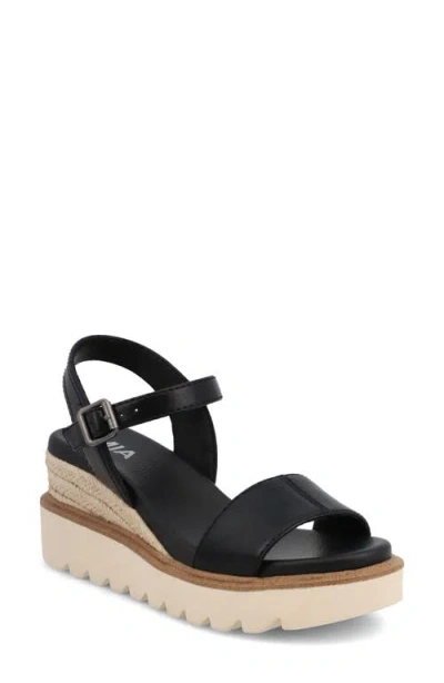 Mia Ophida Ankle Strap Platform Wedge Sandal In Multi