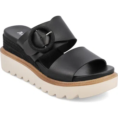 Mia Orla Platform Wedge Sandal In Black