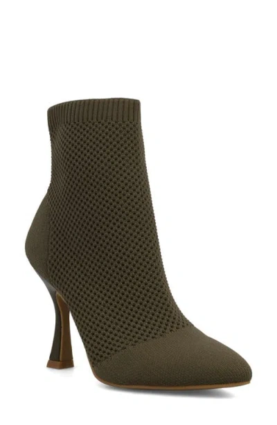 Mia Pamilla Knit Bootie In Brown