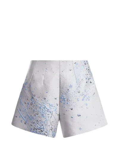 Mia Peculiar Brocade Short Shorts In Multi