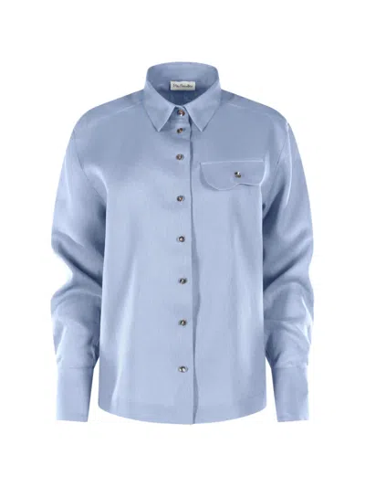 Mia Peculiar Button-up Shirt In Brown