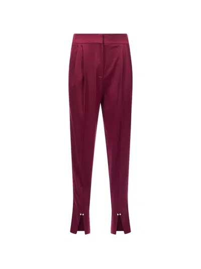Mia Peculiar Pleated Pearl Trousers In Multi