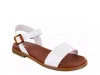 Mia Peyton Ankle Strap Sandal In White