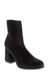 Mia Erika Womens Square Toe Pull On Sock Boot In Black