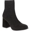 Mia Piana Bootie In Black/silver