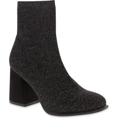 Mia Piana Bootie In Black/silver