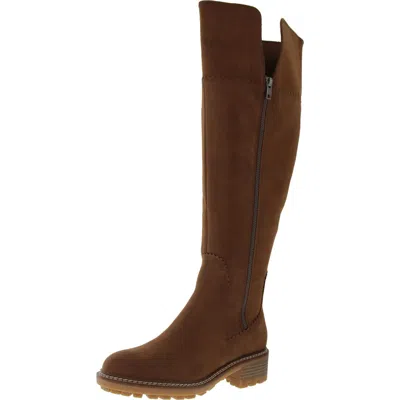 Mia Pike Womens Block Heel Tall Thigh-high Boots In Multi