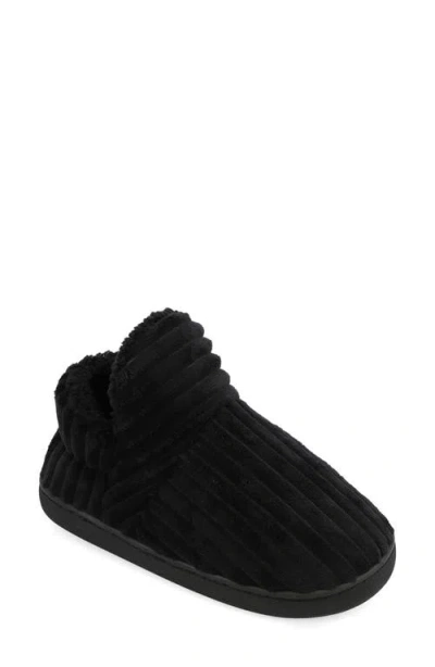 Mia Plushy Slipper Bootie In Multi