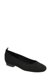 Mia Brendy Womens Slip-on Knit Ballet Flats In Black