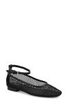 Mia Roz Ankle Strap Flat In Black