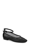 Mia Roz Ankle Strap Flat In Black