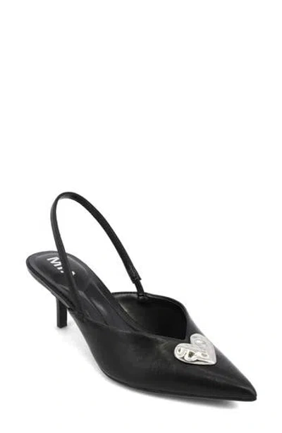 Mia Ryanna Pointed Toe Slingback Pump In Black