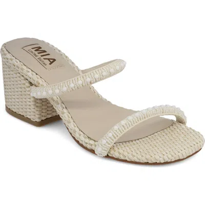 Mia Sabella Embellished Sandal In White