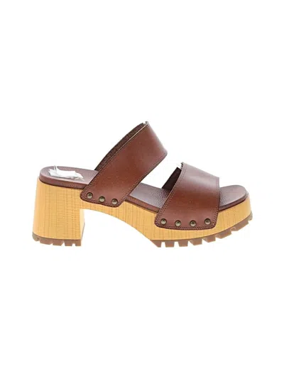 Pre-owned Mia Sandals In Brown