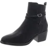 Mia Santina Womens Faux Leather Stacked Heel Ankle Boots In Multi