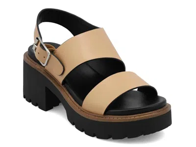 Mia Sheska Platform Sandal In Brown
