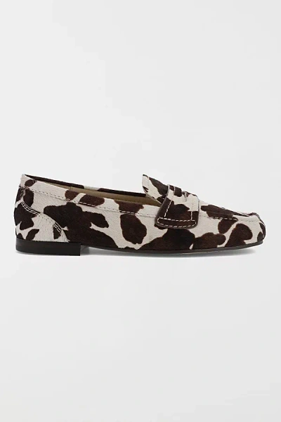 Mia Shoes Mia Bahar Penny Loafer In Brown Cow, Women's At Urban Outfitters In Multi