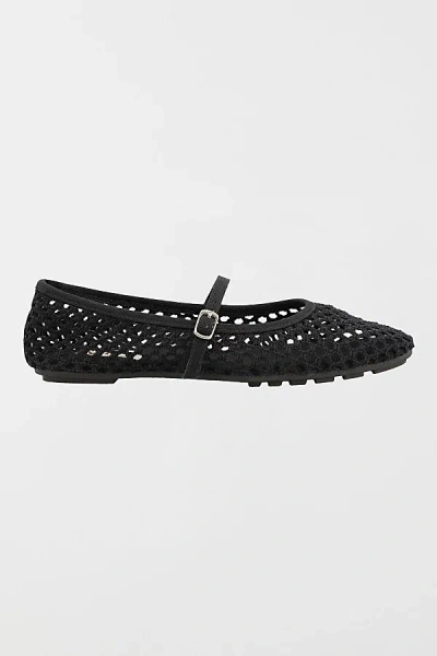 Mia Shoes Mia Kora Woven Mary Jane Flat In Black, Women's At Urban Outfitters